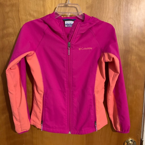 Girls Columbia rain jacket, size M - Picture 1 of 3